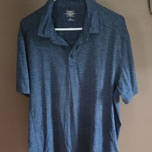 G.H. Bass & Co. Heathered Navy Polo Shirt